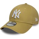 new-era-curved-brim-9forty-league-essential-new-york-yankees-mlb-khaki-adjustable-cap