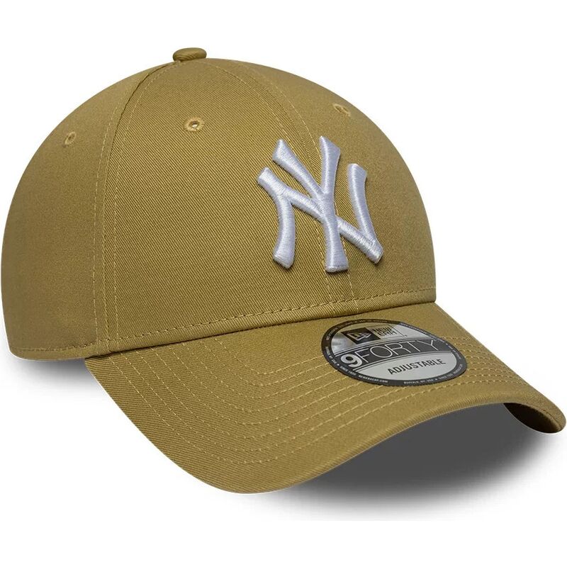 new-era-curved-brim-9forty-league-essential-new-york-yankees-mlb-khaki-adjustable-cap