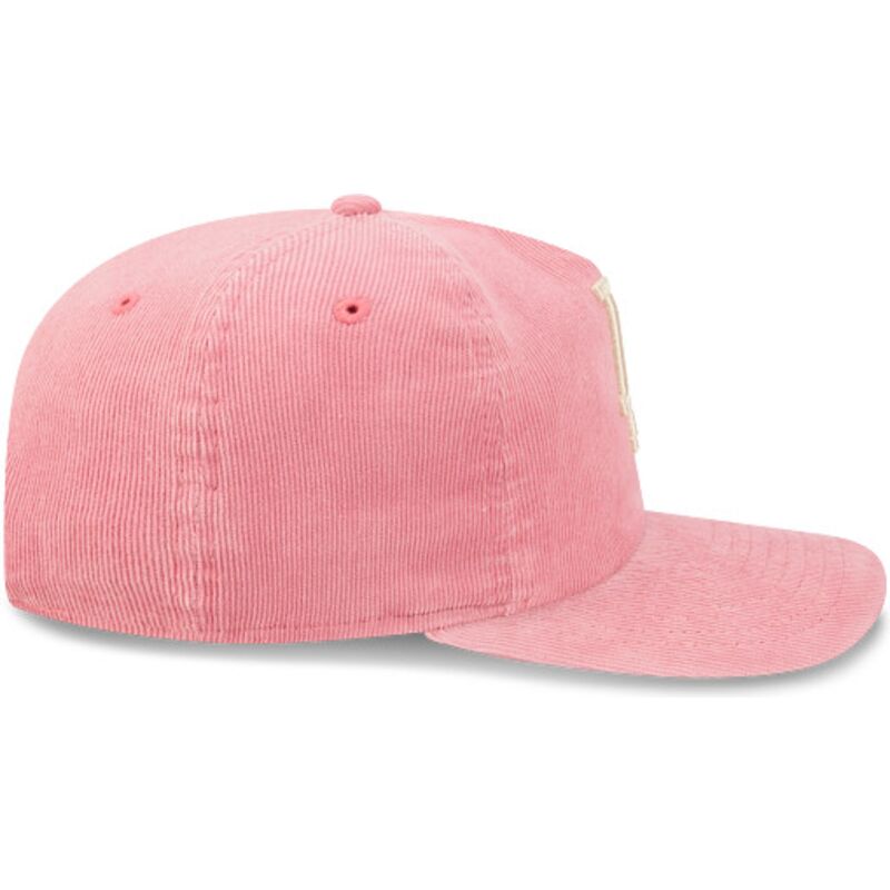 new-era-curved-brim-19twenty-precurved-corduroy-pastel-los-angeles-dodgers-mlb-pink-adjustable-cap