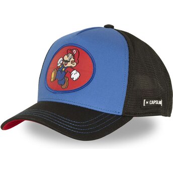 Capslab Mario SMB3 MAR Super Mario Bros. Blue and Red Trucker Hat