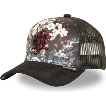 Rock’nFreeLife N°274 Sakura Wave Black Trucker Hat