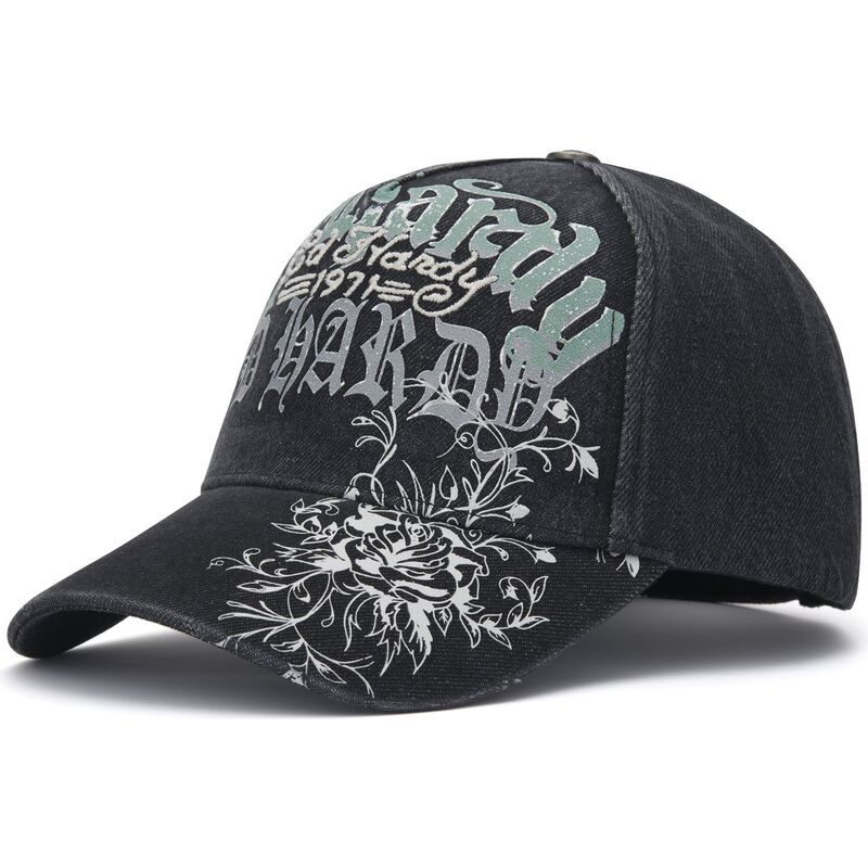 ed-hardy-curved-brim-distressed-floral-gothic-black-adjustable-cap ed-hardy-curved-brim-distressed-floral-gothic-black-adjustable-cap