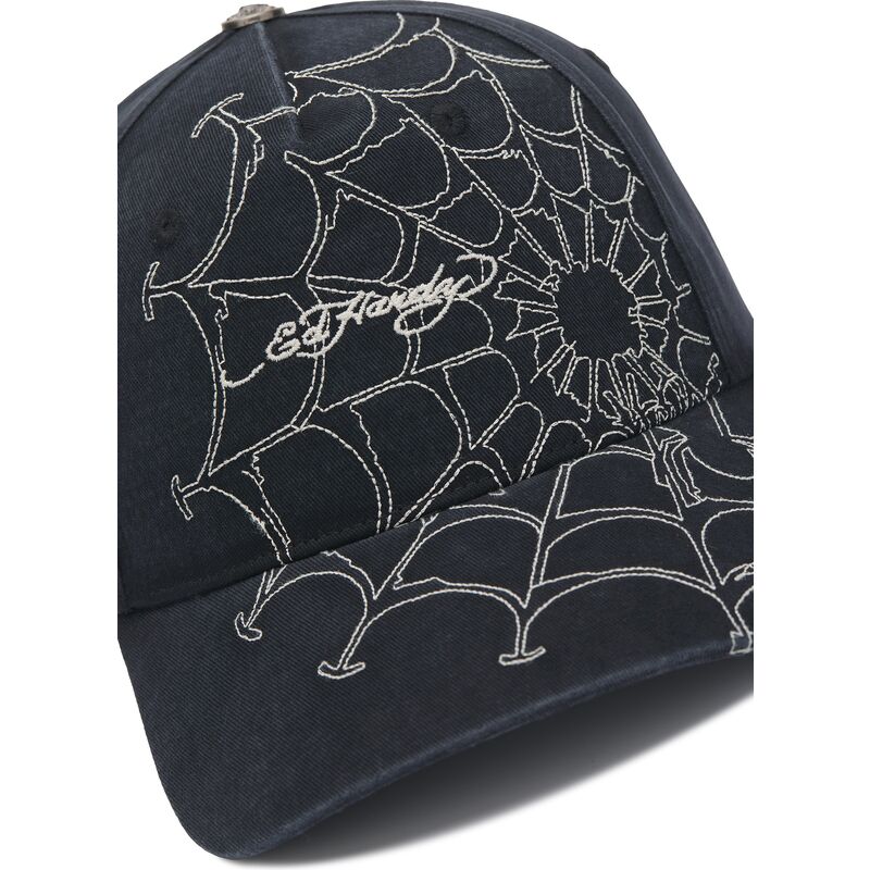 ed-hardy-curved-brim-spiderweb-black-and-white-adjustable-cap