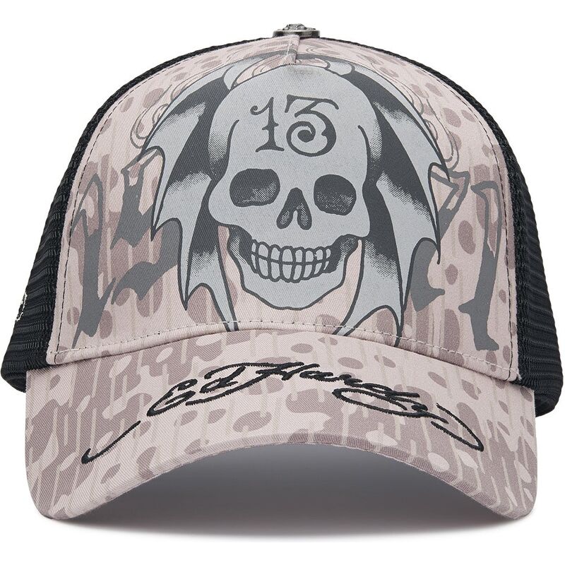 ed-hardy-13-skull-grey-and-black-trucker-hat
