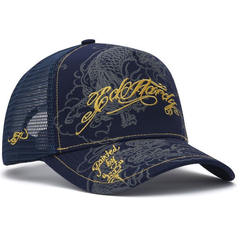 ed-hardy-outline-dragons-navy-blue-trucker-hat