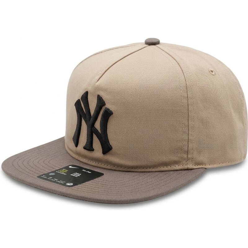 nike-flat-brim-pro-unstructured-5-panel-new-york-yankees-mlb-beige-and-brown-adjustable-cap