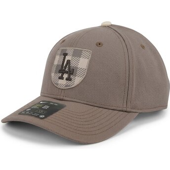 Nike Curved Brim Dri-Fit Rise Structured Los Angeles Dodgers MLB Brown Snapback Cap