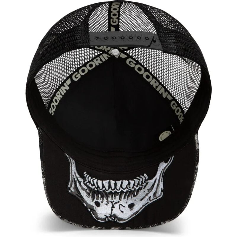 goorin-bros-skull-bone-head-unalive-the-farm-black-trucker-hat goorin-bros-skull-bone-head-unalive-the-farm-black-trucker-hat