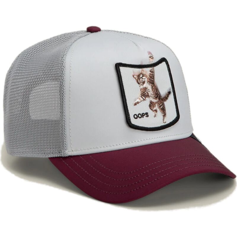 goorin-bros-cat-oops-migration-the-farm-maroon-and-white-trucker-hat goorin-bros-cat-oops-migration-the-farm-maroon-and-white-trucker-hat