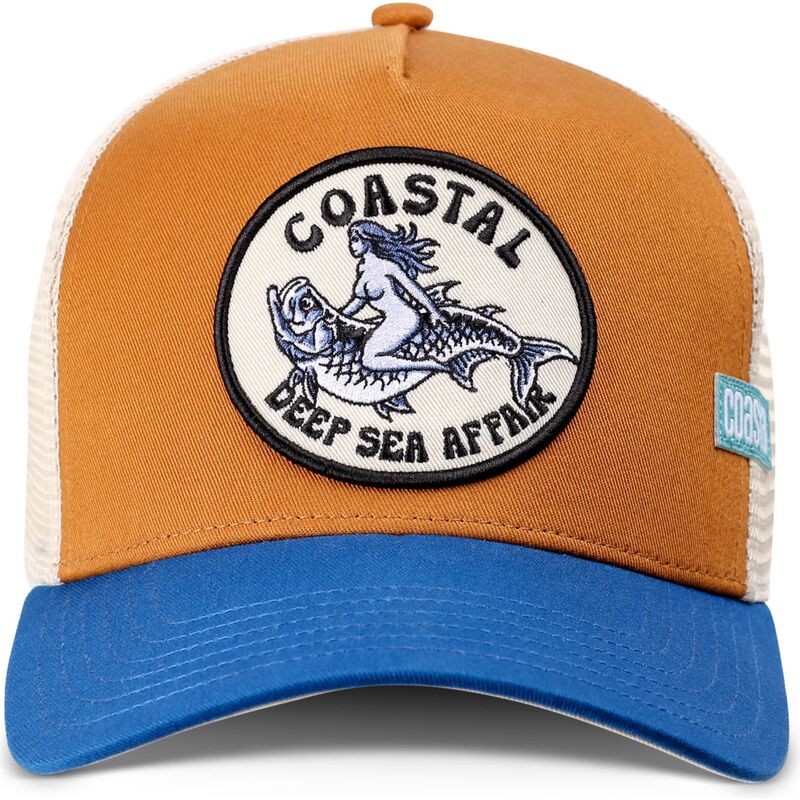 coastal-hft-deep-sea-affair-brown-and-blue-trucker-hat coastal-hft-deep-sea-affair-brown-and-blue-trucker-hat