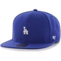 47-brand-flat-brim-small-front-logo-mlb-los-angeles-dodgers-blue-snapback-cap