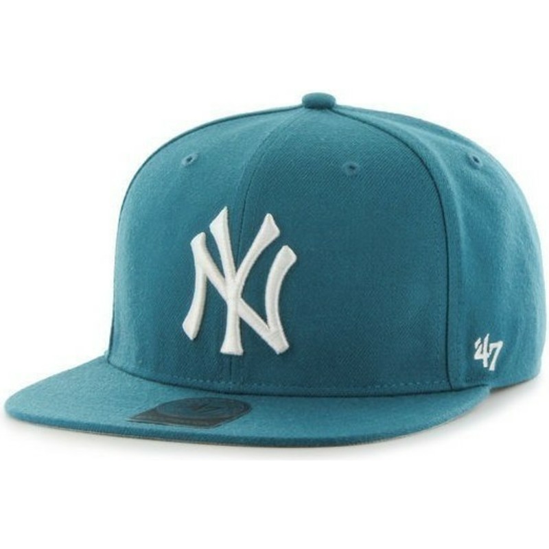 new-era-flat-brim-mlb-new-york-yankees-smooth-green-snapback-cap